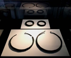 Bronze Age Buriton Hoard of two torcs and bracelets.